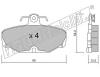 fri.tech. 097.2 (0972) Brake Pad Set, disc brake