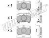 fri.tech. 105.0 (1050) Brake Pad Set, disc brake