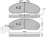 fri.tech. 113.2 (1132) Brake Pad Set, disc brake