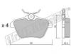 fri.tech. 115.0 (1150) Brake Pad Set, disc brake