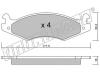 fri.tech. 135.0 (1350) Brake Pad Set, disc brake