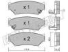 fri.tech. 138.0 (1380) Brake Pad Set, disc brake