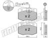 fri.tech. 141.1 (1411) Brake Pad Set, disc brake