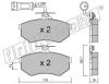 fri.tech. 151.1 (1511) Brake Pad Set, disc brake