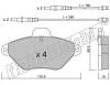 fri.tech. 160.0 (1600) Brake Pad Set, disc brake