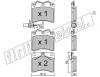 fri.tech. 166.2 (1662) Brake Pad Set, disc brake