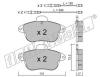 fri.tech. 191.1 (1911) Brake Pad Set, disc brake