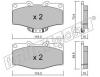 fri.tech. 251.0 (2510) Brake Pad Set, disc brake