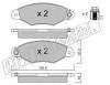 fri.tech. 262.0 (2620) Brake Pad Set, disc brake