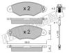 fri.tech. 262.1 (2621) Brake Pad Set, disc brake