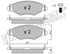 fri.tech. 263.1 (2631) Brake Pad Set, disc brake