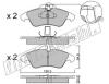 fri.tech. 265.1 (2651) Brake Pad Set, disc brake