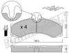 fri.tech. 271.1 (2711) Brake Pad Set, disc brake