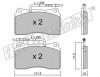 fri.tech. 297.2 (2972) Brake Pad Set, disc brake