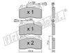 fri.tech. 297.4 (2974) Brake Pad Set, disc brake