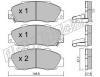 fri.tech. 307.0 (3070) Brake Pad Set, disc brake