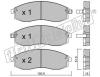 fri.tech. 315.1 (3151) Brake Pad Set, disc brake