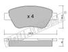 fri.tech. 330.1 (3301) Brake Pad Set, disc brake