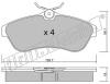fri.tech. 338.0 (3380) Brake Pad Set, disc brake