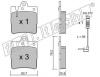 fri.tech. 353.0W (3530W) Brake Pad Set, disc brake