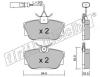 fri.tech. 355.2 (3552) Brake Pad Set, disc brake