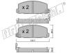 fri.tech. 369.0 (3690) Brake Pad Set, disc brake