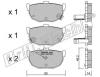 fri.tech. 371.1 (3711) Brake Pad Set, disc brake