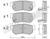 fri.tech. 374.0 (3740) Brake Pad Set, disc brake