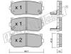 fri.tech. 381.0 (3810) Brake Pad Set, disc brake