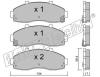 fri.tech. 382.0 (3820) Brake Pad Set, disc brake
