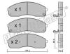 fri.tech. 383.0 (3830) Brake Pad Set, disc brake