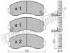 fri.tech. 386.0 (3860) Brake Pad Set, disc brake