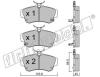 fri.tech. 537.0 (5370) Brake Pad Set, disc brake