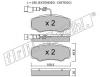 fri.tech. 548.1 (5481) Brake Pad Set, disc brake