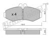 fri.tech. 589.0 (5890) Brake Pad Set, disc brake