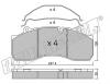 fri.tech. 610.0 (6100) Brake Pad Set, disc brake
