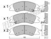 fri.tech. 646.0 (6460) Brake Pad Set, disc brake