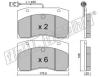 fri.tech. 665.0 (6650) Brake Pad Set, disc brake