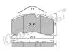 fri.tech. 668.0 (6680) Brake Pad Set, disc brake