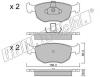 fri.tech. 672.0 (6720) Brake Pad Set, disc brake