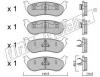 fri.tech. 703.0 (7030) Brake Pad Set, disc brake