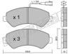 fri.tech. 725.0 (7250) Brake Pad Set, disc brake
