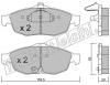fri.tech. 731.0 (7310) Brake Pad Set, disc brake