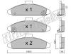 fri.tech. 739.0 (7390) Brake Pad Set, disc brake