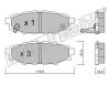 fri.tech. 780.0 (7800) Brake Pad Set, disc brake