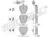 fri.tech. 790.1 (7901) Brake Pad Set, disc brake