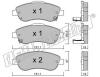 fri.tech. 805.0 (8050) Brake Pad Set, disc brake