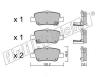 fri.tech. 812.0 (8120) Brake Pad Set, disc brake