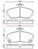 JURID 572430J Brake Pad Set, disc brake