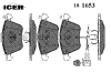 ICER 181653 Brake Pad Set, disc brake